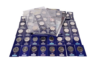 Lot 224 - A collection of United Kingdom £5 commemorative coins