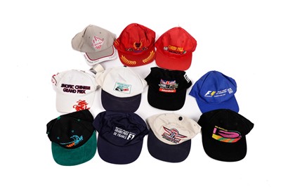 Lot 733 - A collection of F1 Formula One Motorsports Grand Prix caps