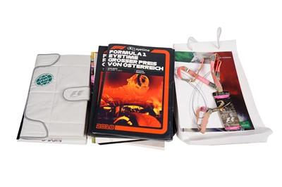 Lot 565 - A collection of F1 Formula One Grand Prix memorabilia and ephemera