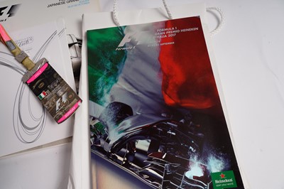 Lot 565 - A collection of F1 Formula One Grand Prix memorabilia and ephemera