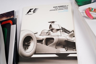 Lot 565 - A collection of F1 Formula One Grand Prix memorabilia and ephemera
