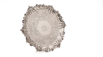 Lot 328 - An early George III salver