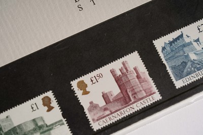 Lot 84 - A selection of Royal Mail Queen Elizabeth II The Castles high value definitive stamps