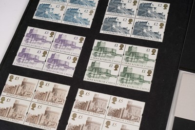 Lot 84 - A selection of Royal Mail Queen Elizabeth II The Castles high value definitive stamps