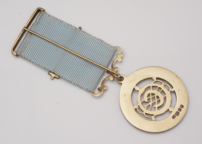 Lot 772 - Three silver-gilt and enamel Masonic Centenary medals