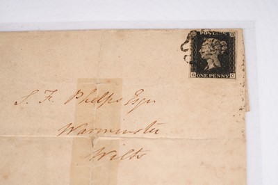 Lot 97 - Great Britain Queen Victoria 1840 1d. black, on cover