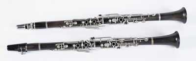 Lot 323 - Pair of Boosey & Co clarinets