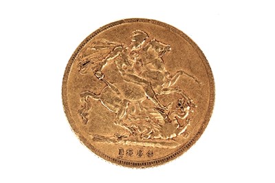 Lot 123 - Queen Victoria gold sovereign, 1884, young bust