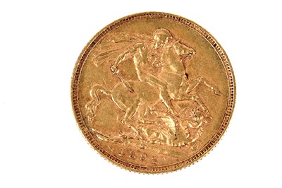 Lot 125 - Queen Victoria gold sovereign, 1892, Jubilee bust