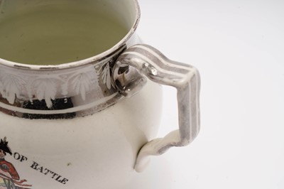Lot 820 - Sunderland jug, a silver resist jug, and a masonic mug