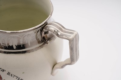Lot 820 - Sunderland jug, a silver resist jug, and a masonic mug
