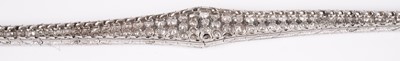 Lot 1232 - A fine Edwardian diamond bracelet