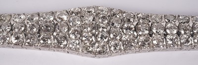 Lot 1232 - A fine Edwardian diamond bracelet