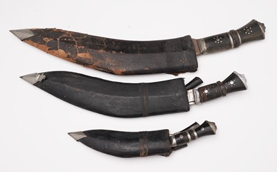 Lot 859 - A collection of Kukri knives