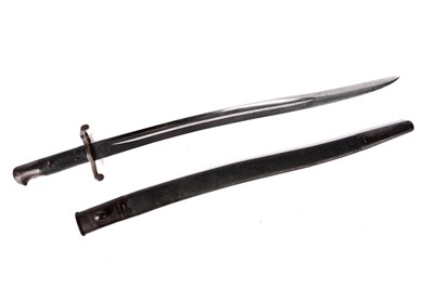Lot 853 - An 1856 pattern Enfield sword bayonet