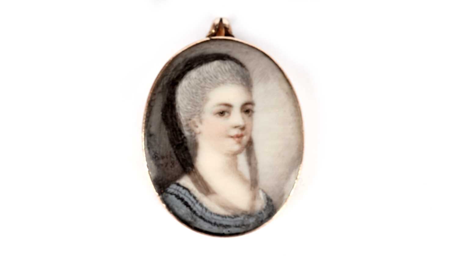 Lot 1123 - Adam Buck: an 18th Century miniature portrait of a woman