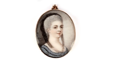 Lot 1123 - Adam Buck: an 18th Century miniature portrait of a woman