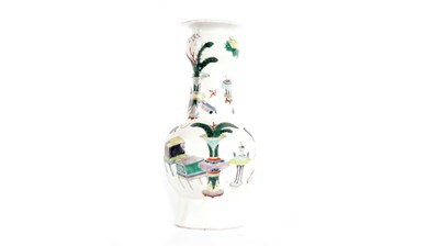 Lot 762 - Chinese famille verte vase in Kangxi style