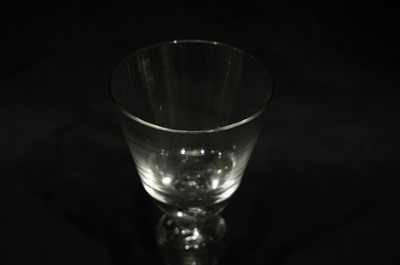 Lot 838 - Early 18th-century round funnel-shaped wine glass