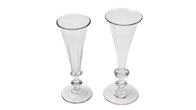 Lot 843 - Two ale glasses