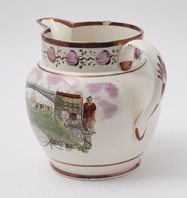 Lot 811 - Sunderland Scott's pottery jug
