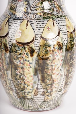 Lot 809 - Peter Thomas, Tweedmouth art pottery jug