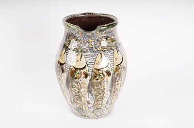 Lot 809 - Peter Thomas, Tweedmouth art pottery jug