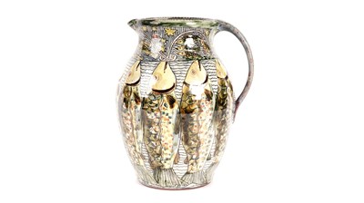 Lot 809 - Peter Thomas, Tweedmouth art pottery jug