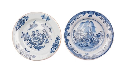 Lot 782 - Two 18th-century delftware dishes