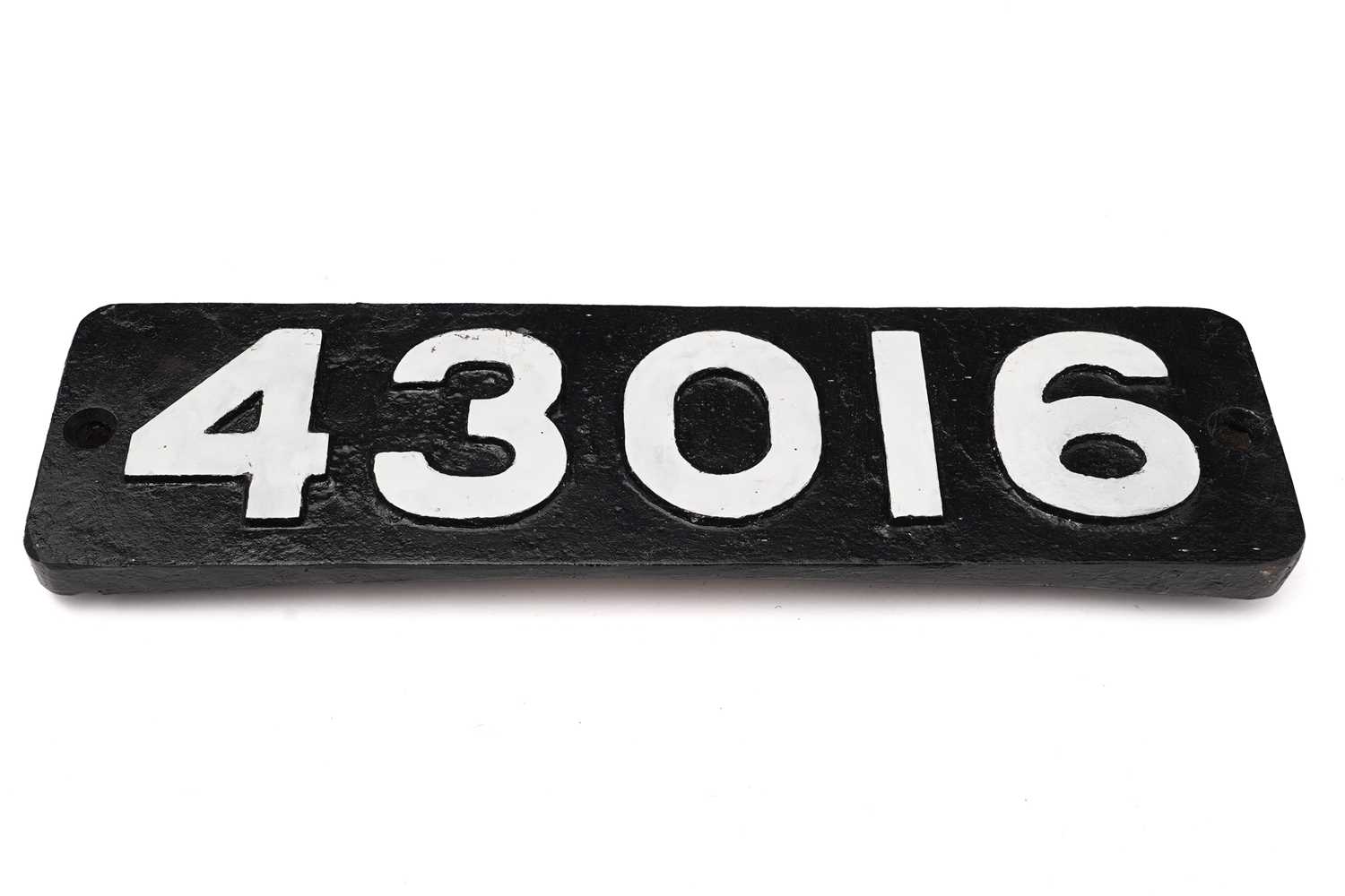 Lot 788 - A Class 43 locomotive smokebox numberplate 43016