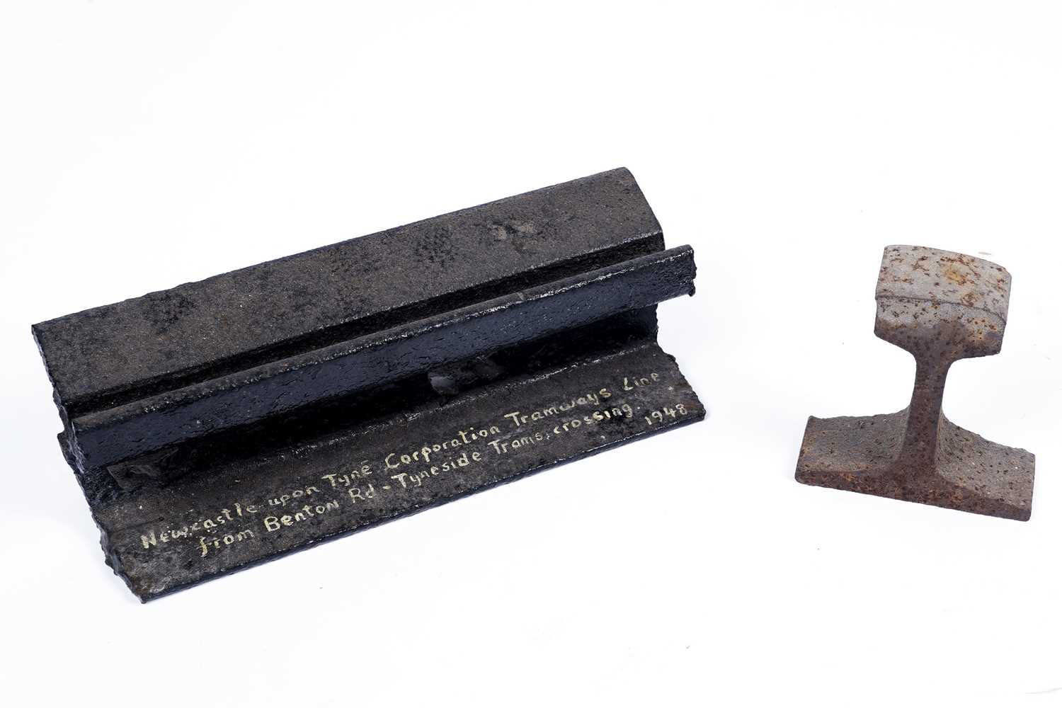 Lot 805 - Two cast iron track sections