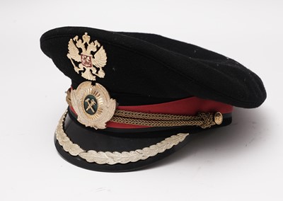 Lot 812 - Two station masters peaked caps