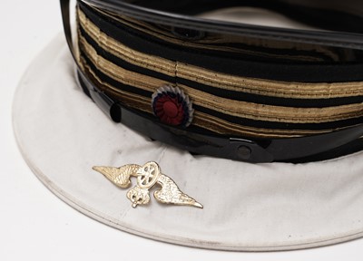 Lot 812 - Two station masters peaked caps
