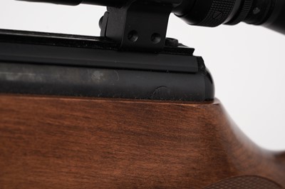 Lot 875 - A BSA Lightning .22 Cal air rifle with Hawke Sport HD scope