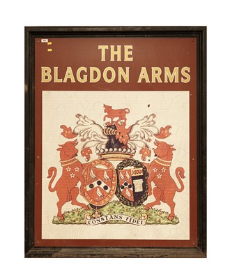 Lot 265 - The Blagdon Arms pub sign