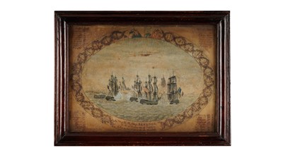 Lot 569 - Early 19th Century British School - View of H. M. Ship REVENGE | watercolour and ink