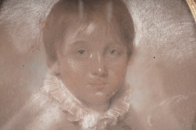 Lot 36 - Late 18th Century British School - Portrait of a Young Boy Called George Richmond | pastel