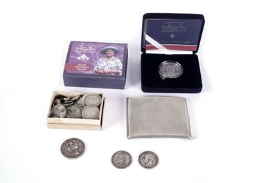 Lot 372 - A selection of GB pre-1947 silver coinage and other items