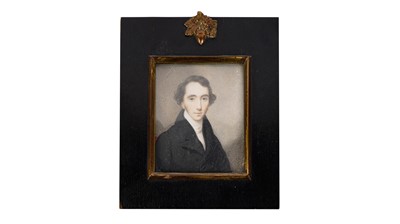 Lot 546 - 19th Century British School - Portrait miniature of a gentleman | gouache