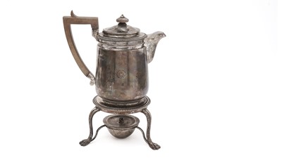 Lot 357 - A George V hot water jug or biggin