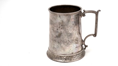 Lot 358 - A Victorian mug of slightly tapering form