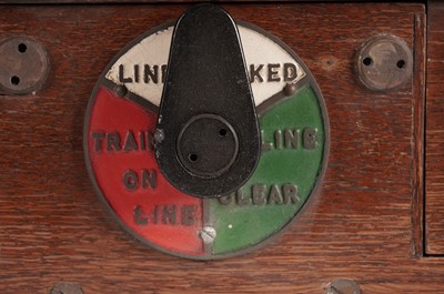 Lot 128 - A railway signal box and a wall mounting bell