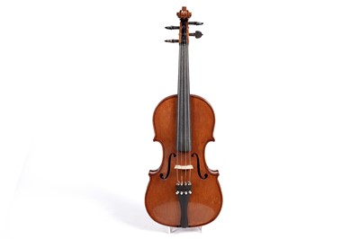 Lot 52 - A Chinese model V871 viola; and bow stamped 'A Zeller'