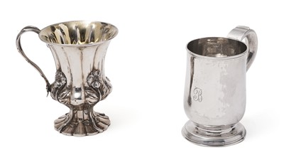 Lot 353 - Two silver mugs