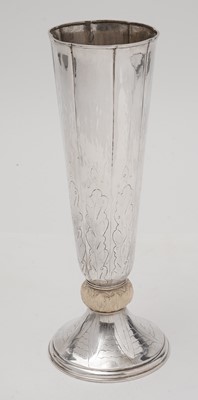 Lot 160 - An art deco silver flower vase