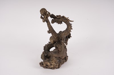 Lot 116 - A Chinese bronze figure of a dragon