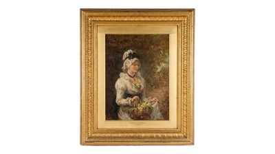 Lot 645 - Laslett John Pott RSA- A Present for the Squire | oil