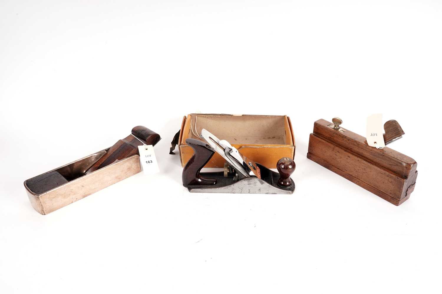 Lot 163 - Three woodworking planes