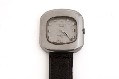 Lot 570 - Movado HS360 Kingmatic Video: steel cased wristwatch