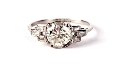 Lot 1135 - A brilliant-cut diamond ring